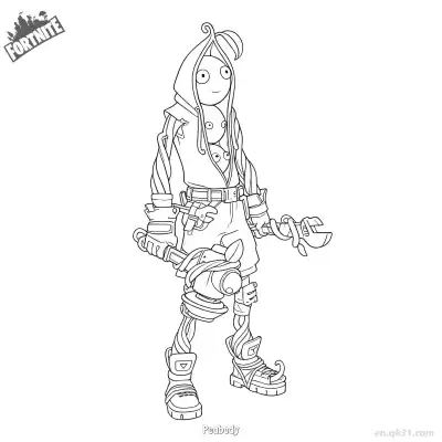 Free printable Peabody 1 Coloring Page - Free PDF Printable Fortnite Coloring Sheets coloring page